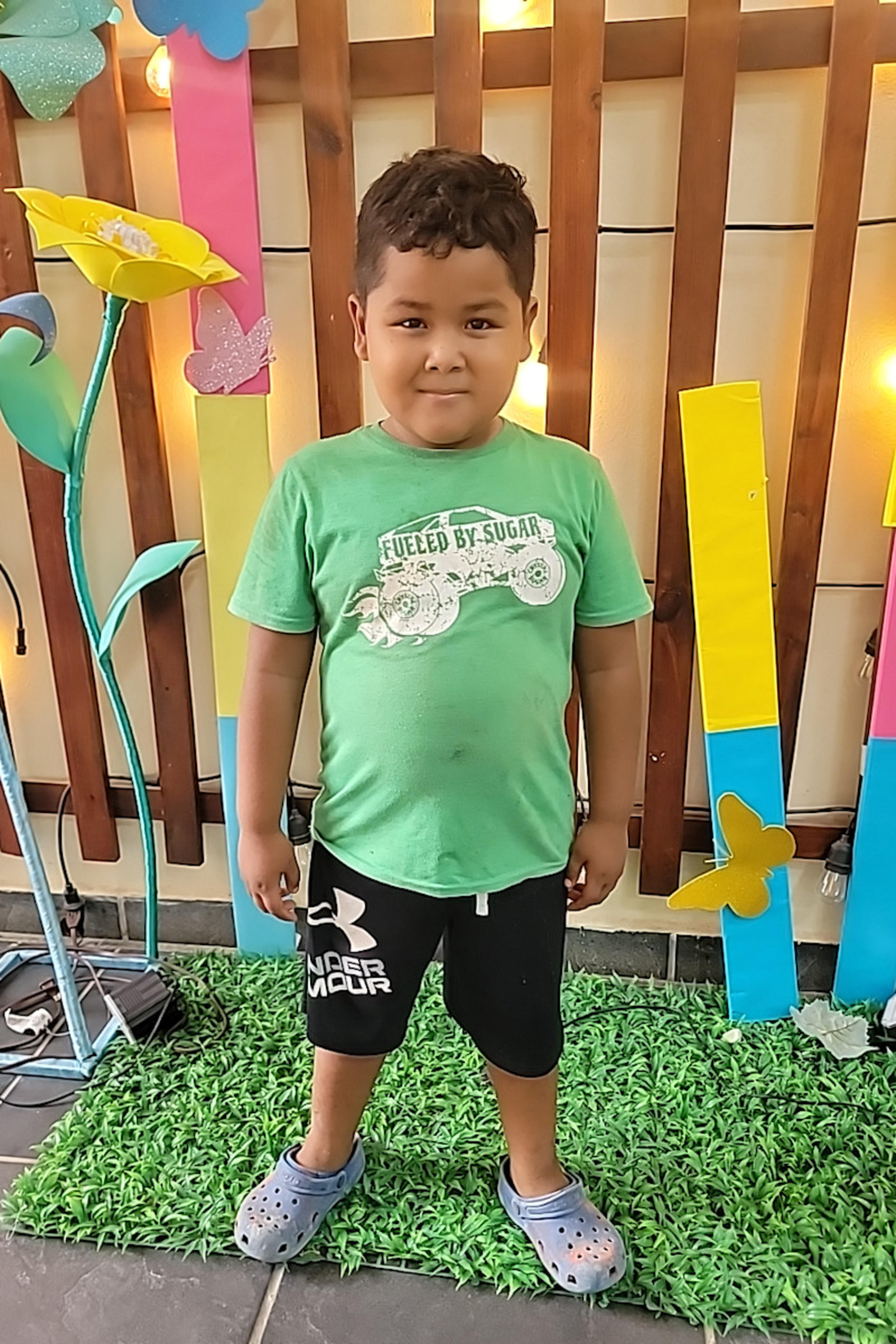 An unsponsored boy named Dylan from Honduras who has waited 644 days for a sponsor.