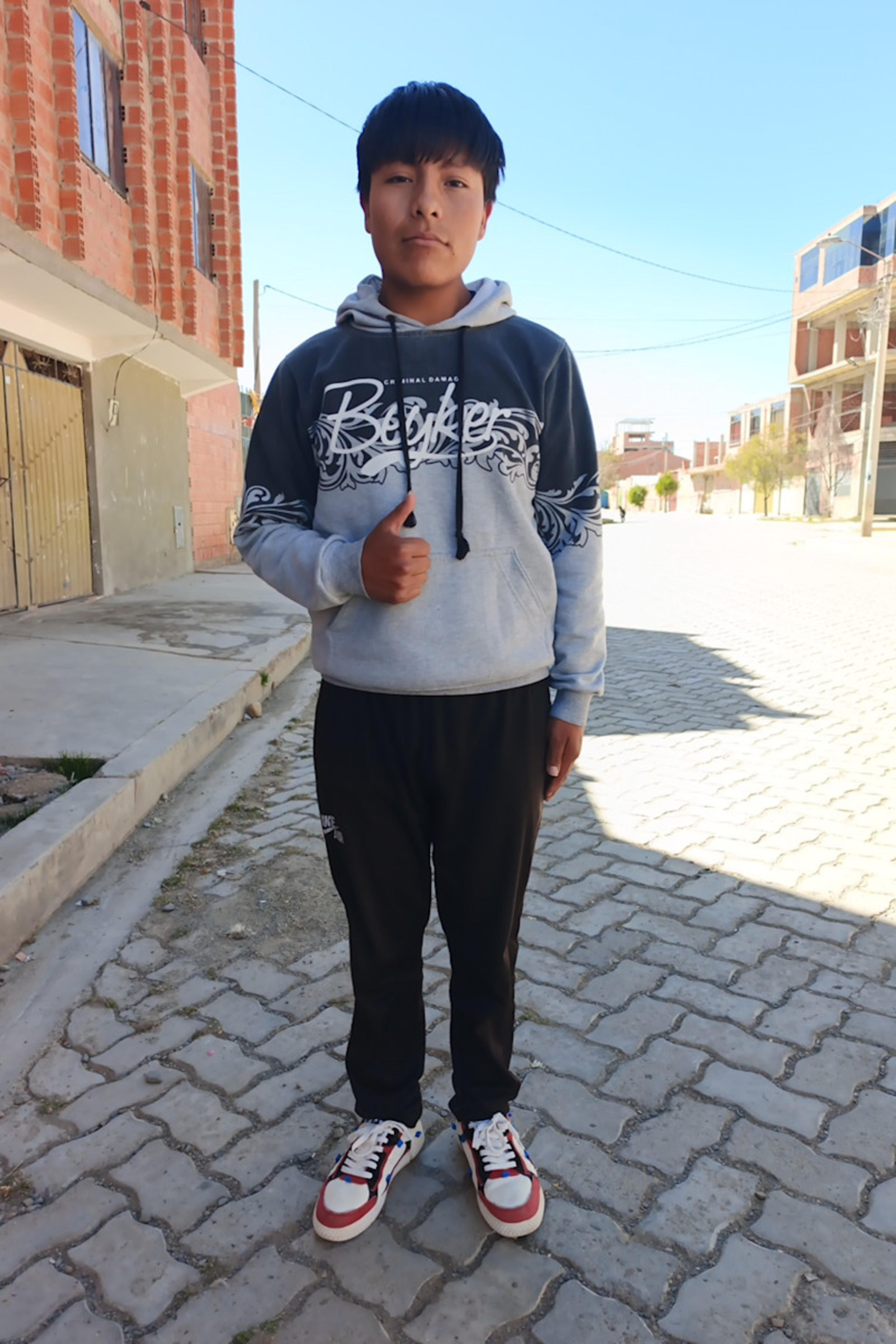An unsponsored boy named Jorge from Bolivia who has waited 512 days for a sponsor.