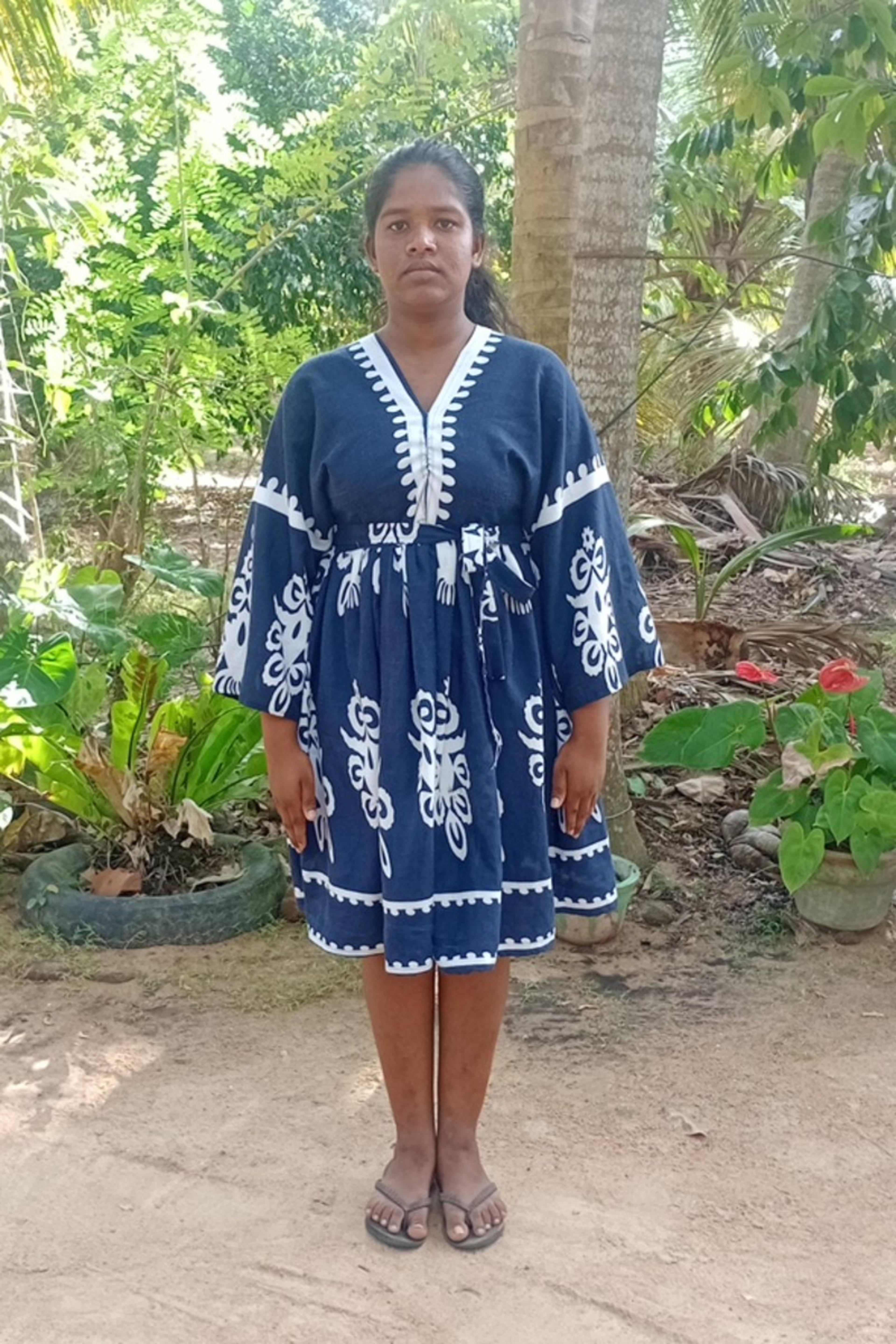 An unsponsored girl named Madushani from Sri Lanka who has waited 507 days for a sponsor.