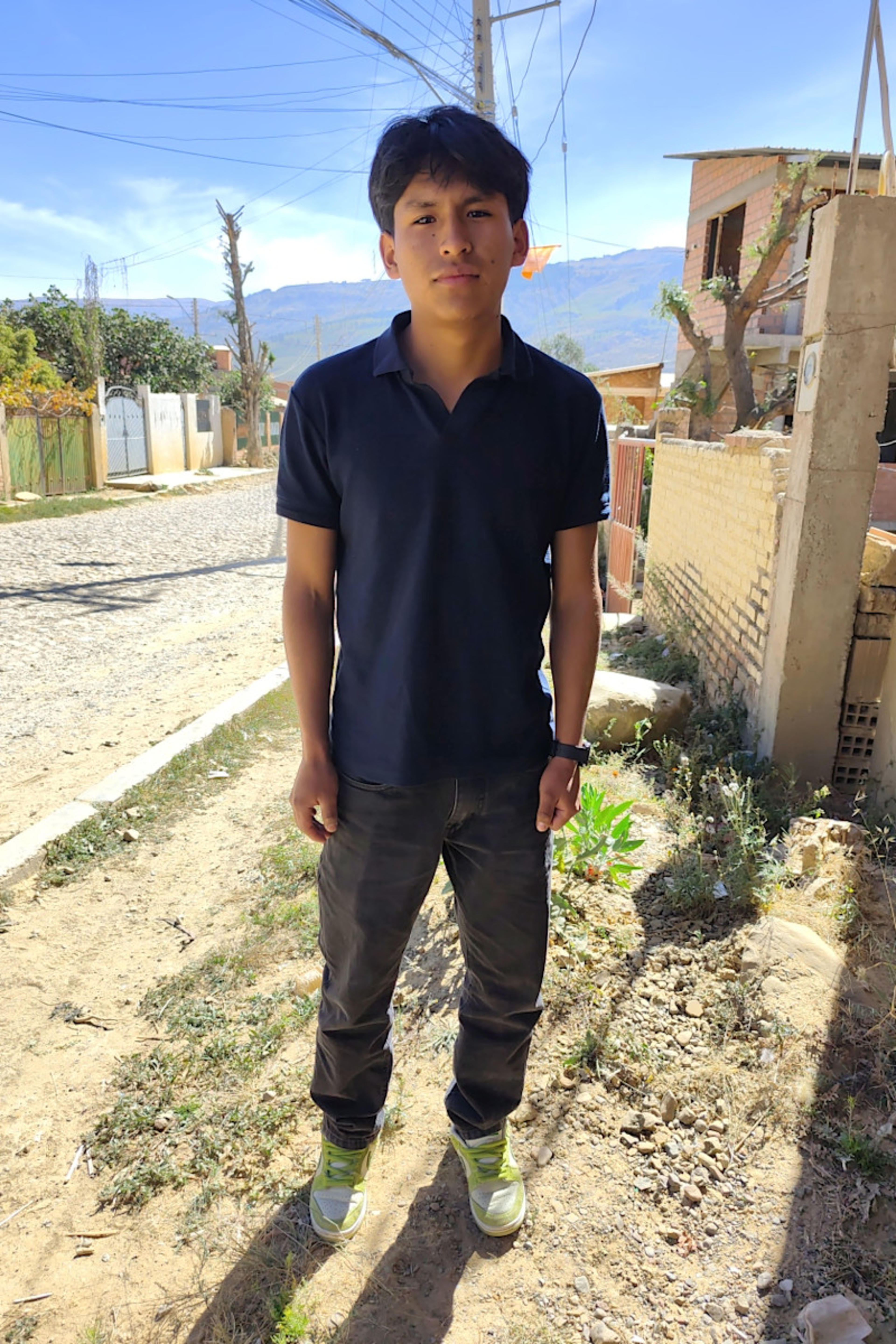 An unsponsored boy named Luis Miguel from Bolivia who has waited 7 days for a sponsor.