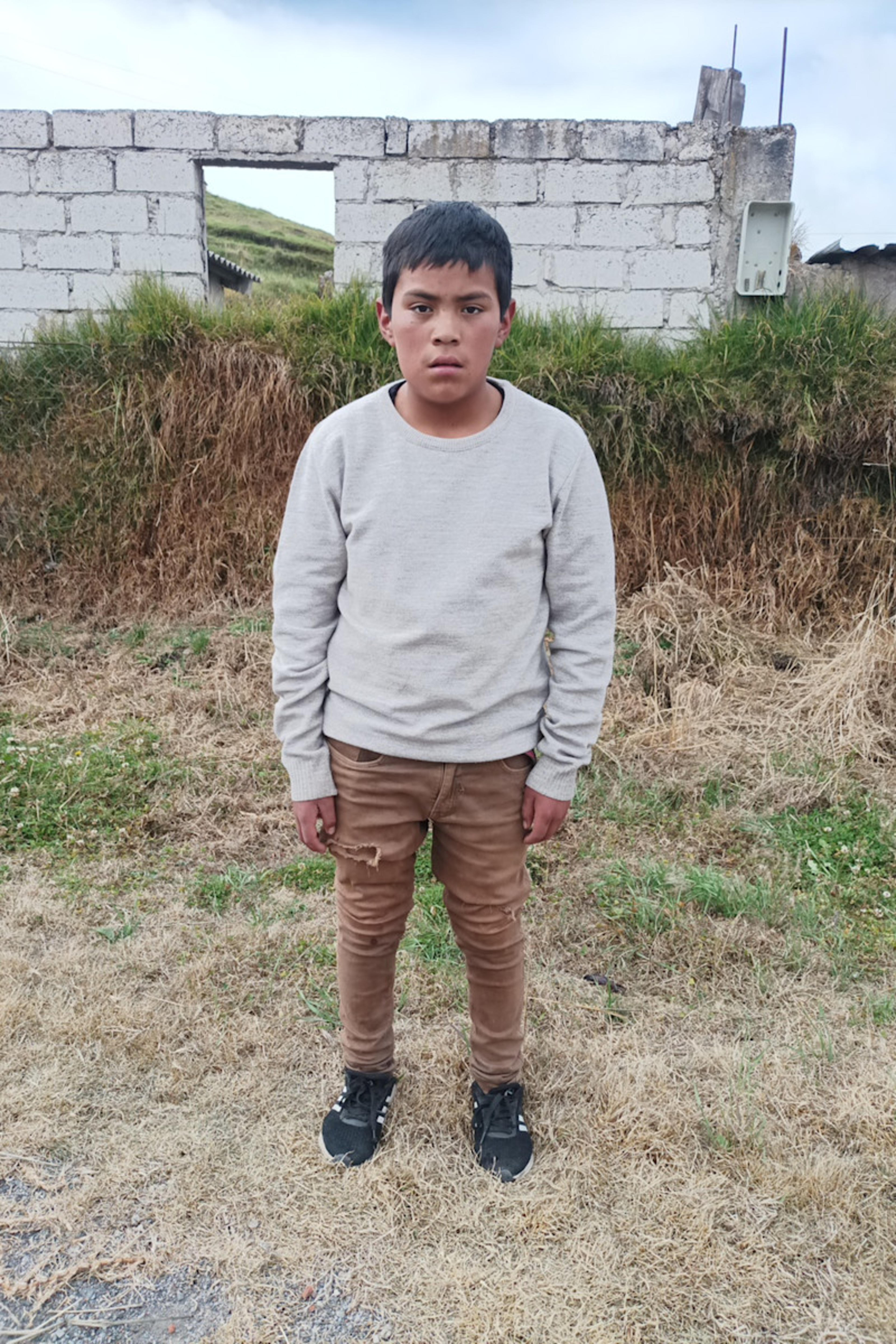 An unsponsored boy named Cristian from Ecuador who has waited 514 days for a sponsor.