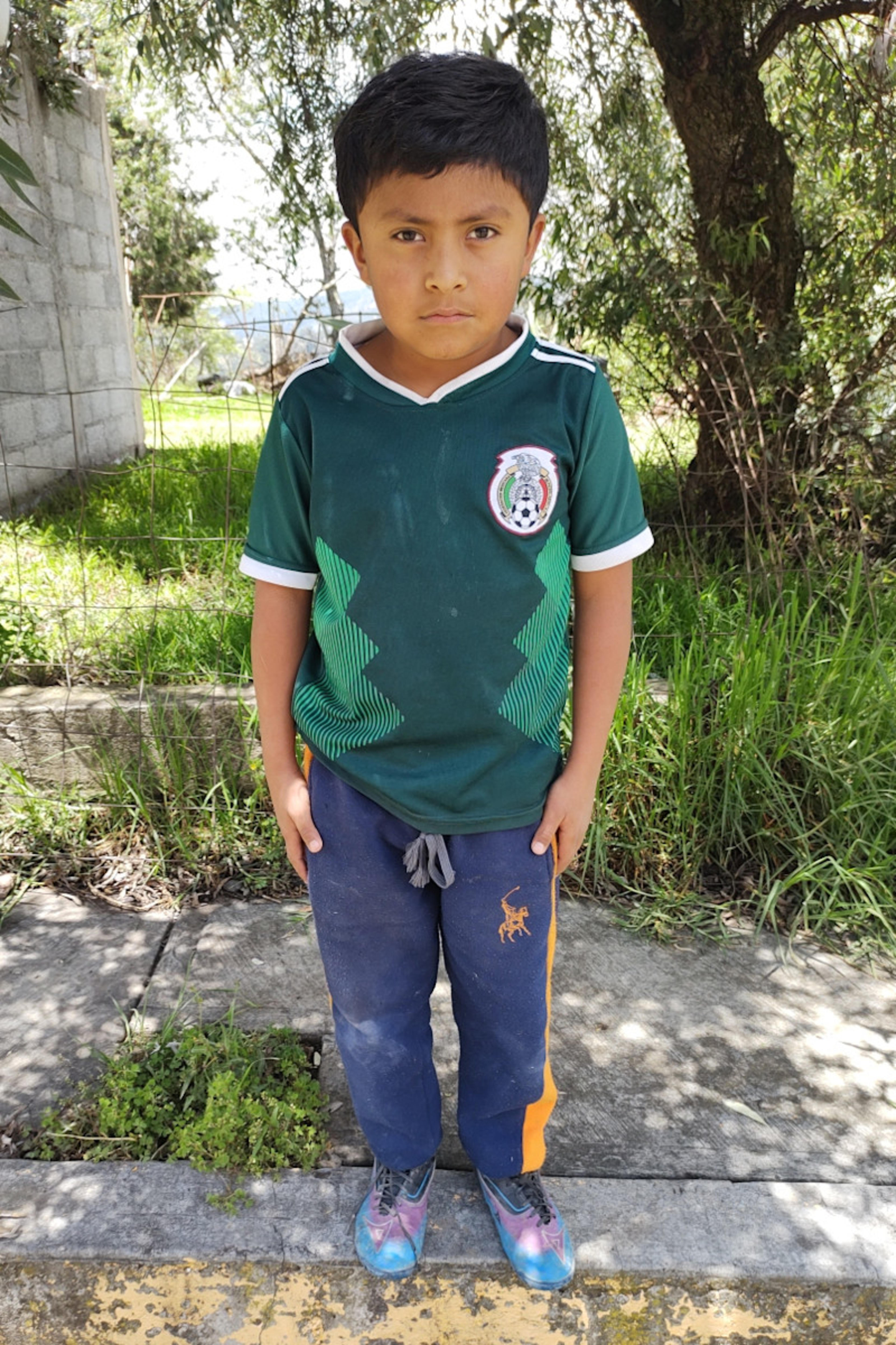 An unsponsored boy named Eliel from Mexico who has waited 406 days for a sponsor.