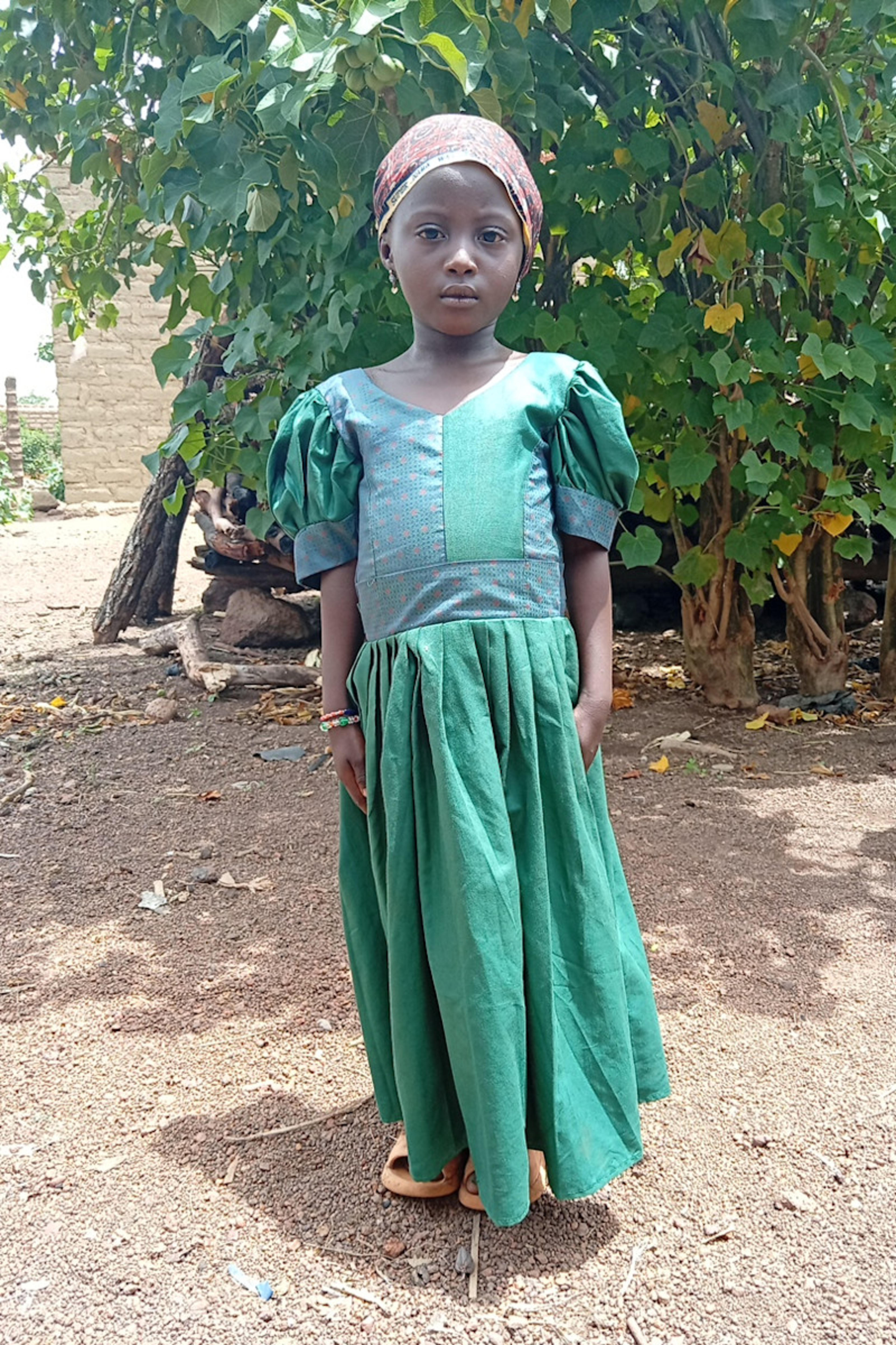 An unsponsored girl named Adjara from Burkina Faso who lives in an AIDS-affected area, is vulnerable to exploitation and has waited 587 days for a sponsor.