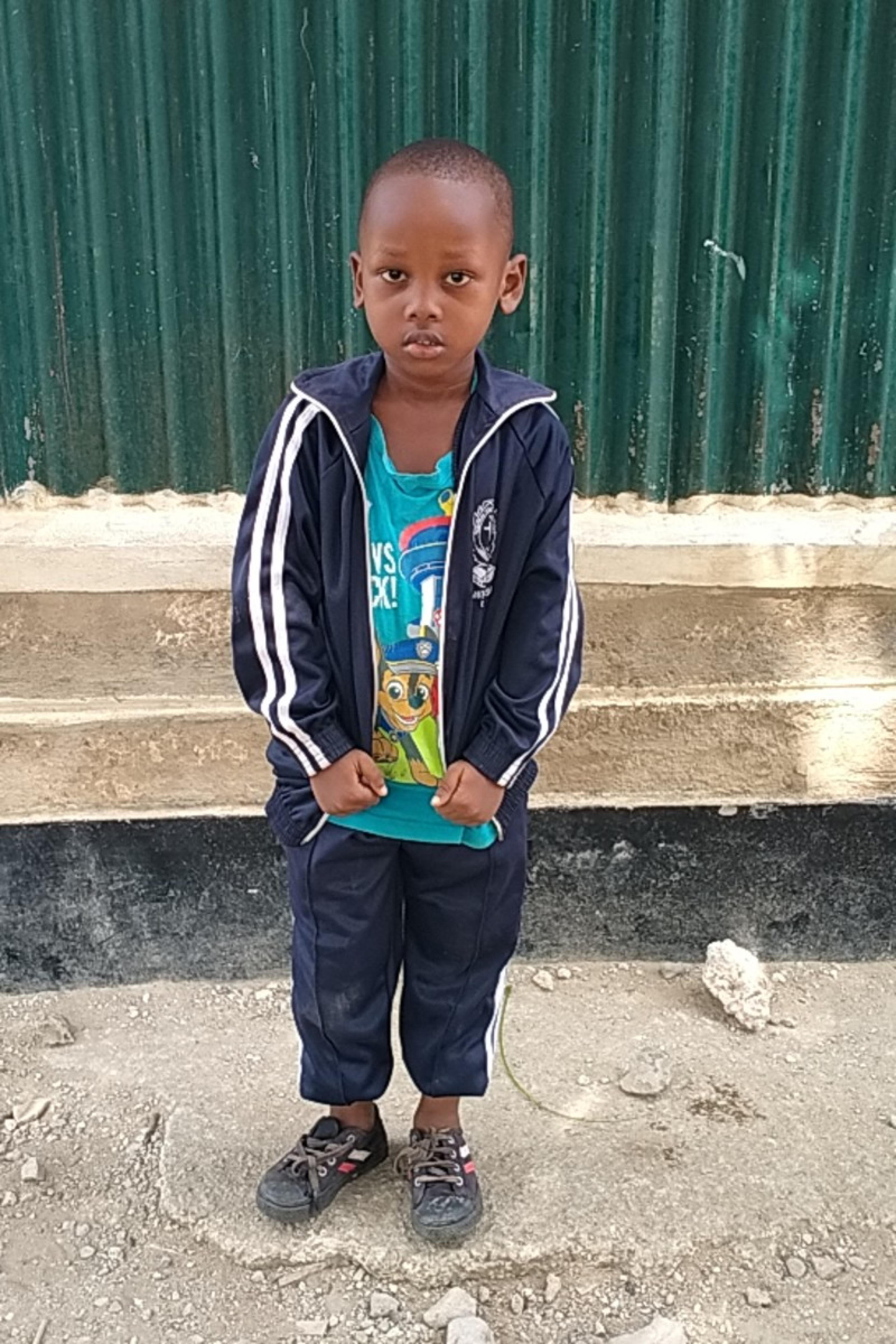 An unsponsored boy named Bramuel from Kenya who lives in an AIDS-affected area and has waited 654 days for a sponsor.