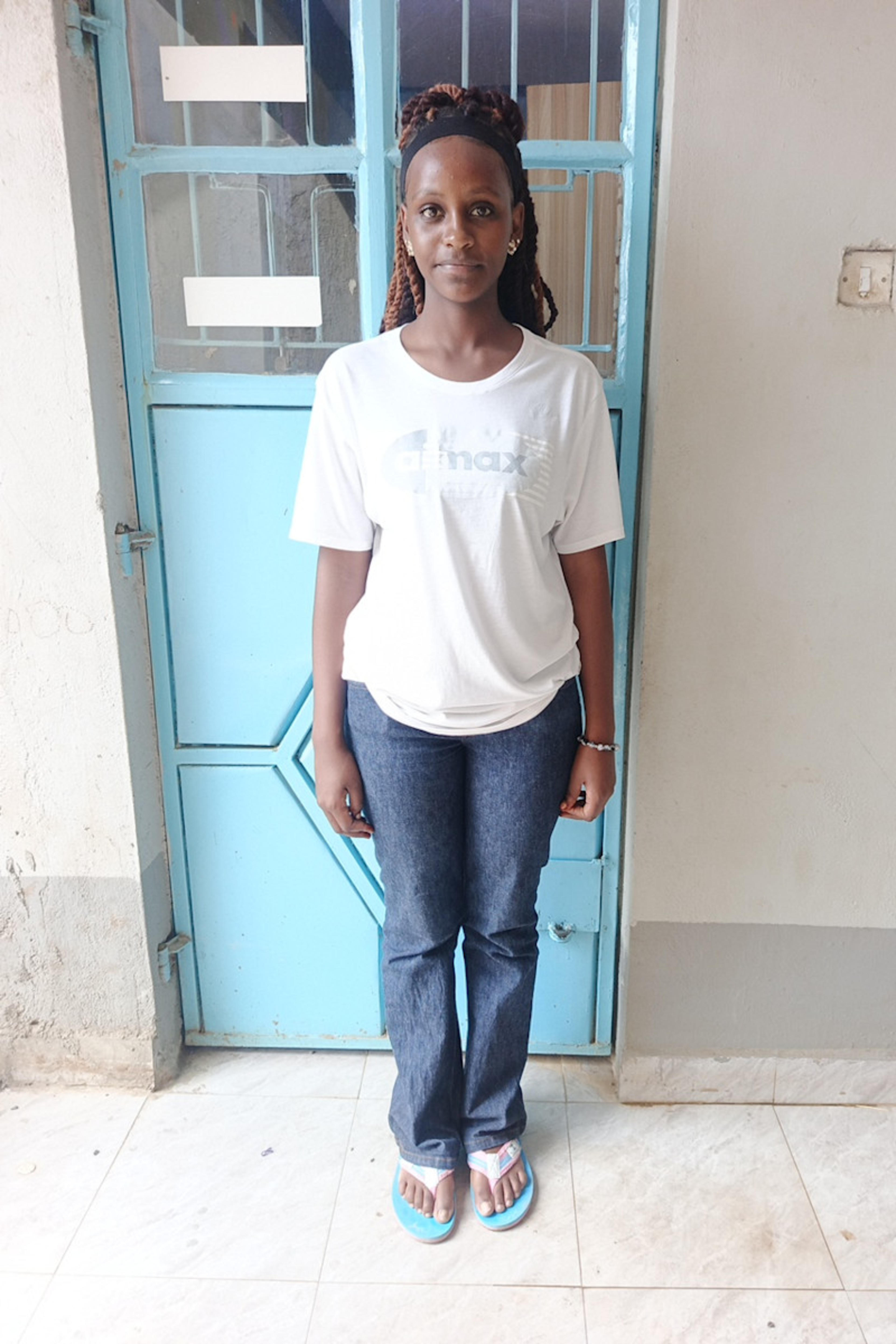 An unsponsored girl named Susan from Kenya who lives in an AIDS-affected area and has waited 175 days for a sponsor.
