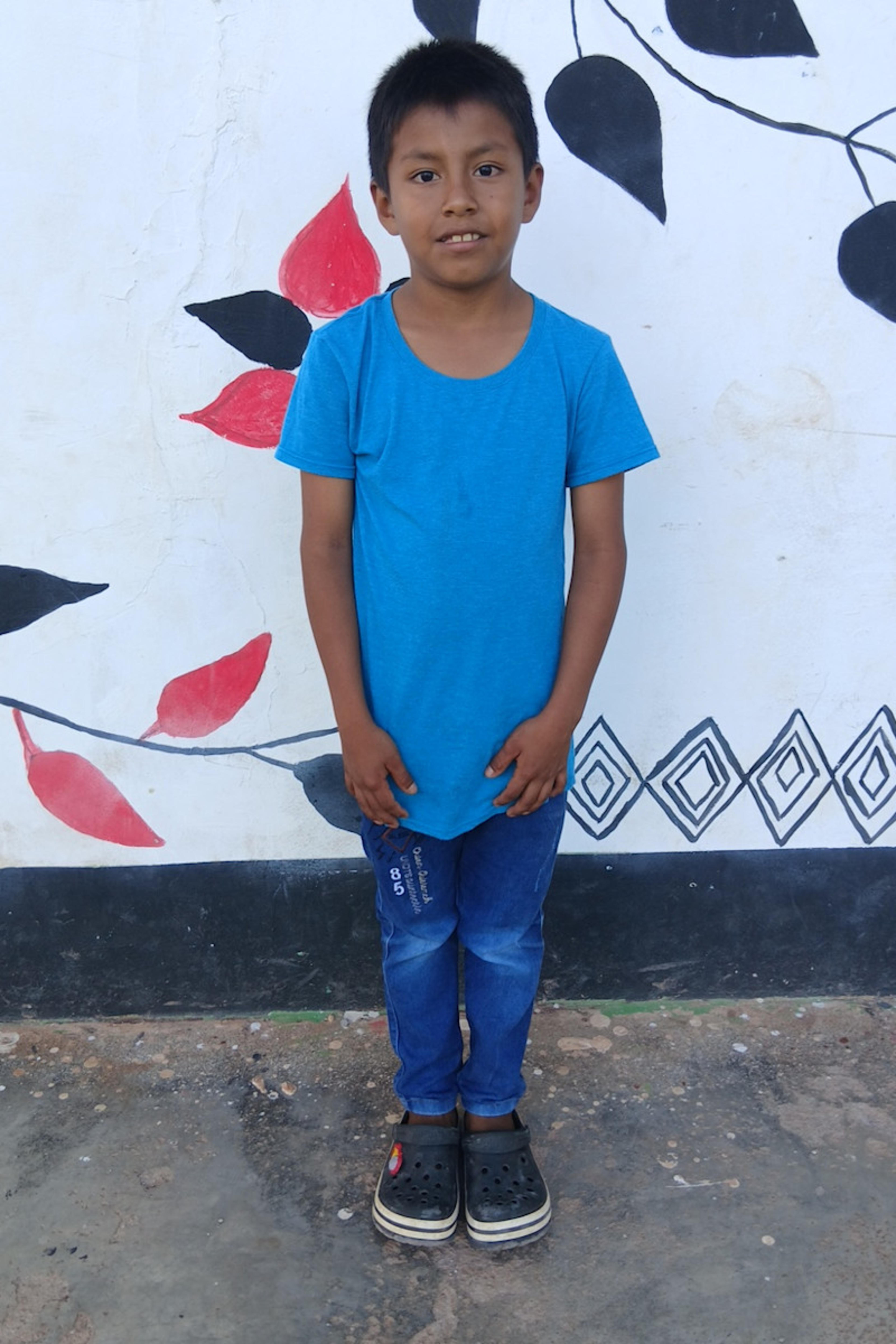 An unsponsored boy named Nelion from Peru who has waited 616 days for a sponsor.