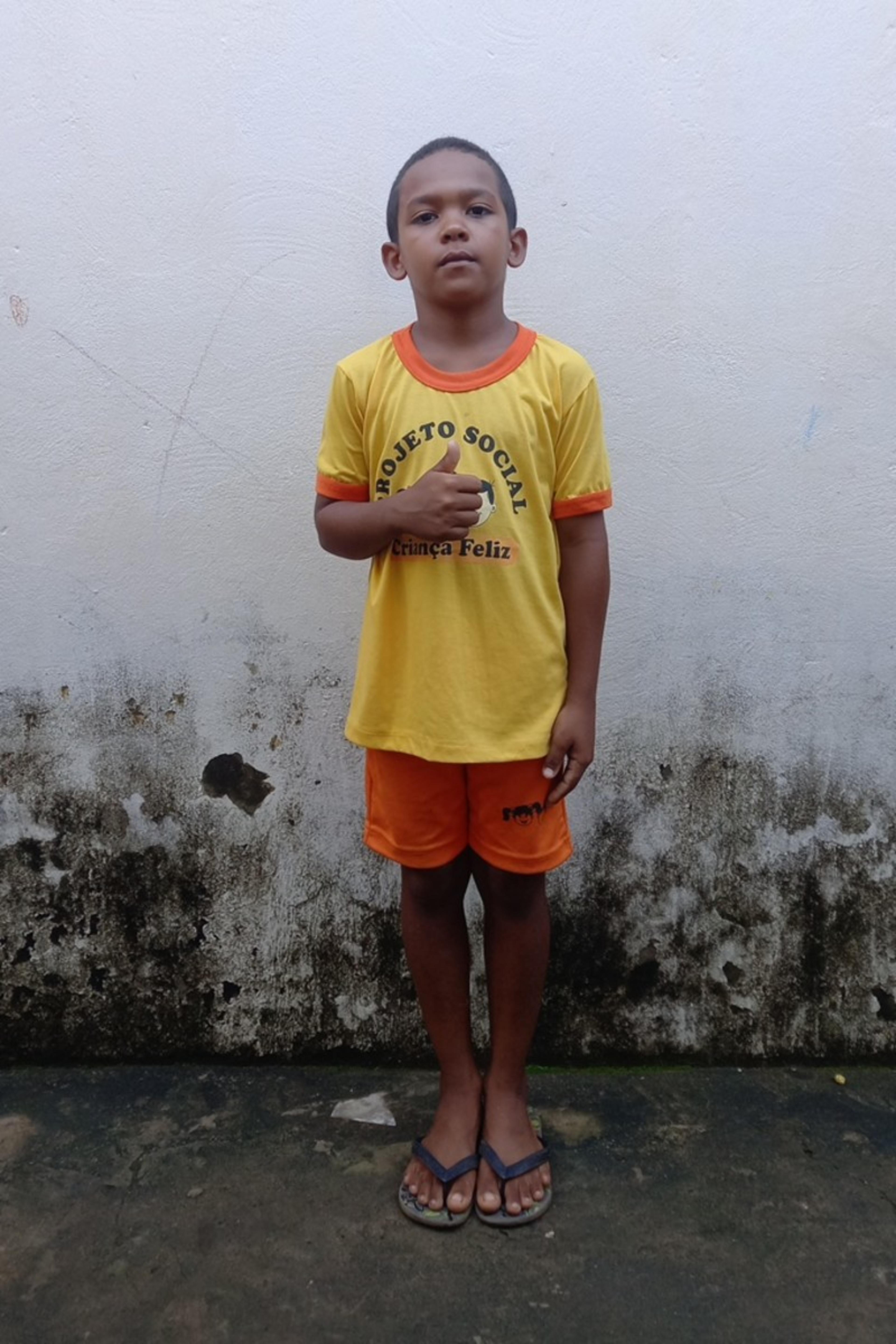 An unsponsored boy named Felipe from Brazil who has waited 468 days for a sponsor.