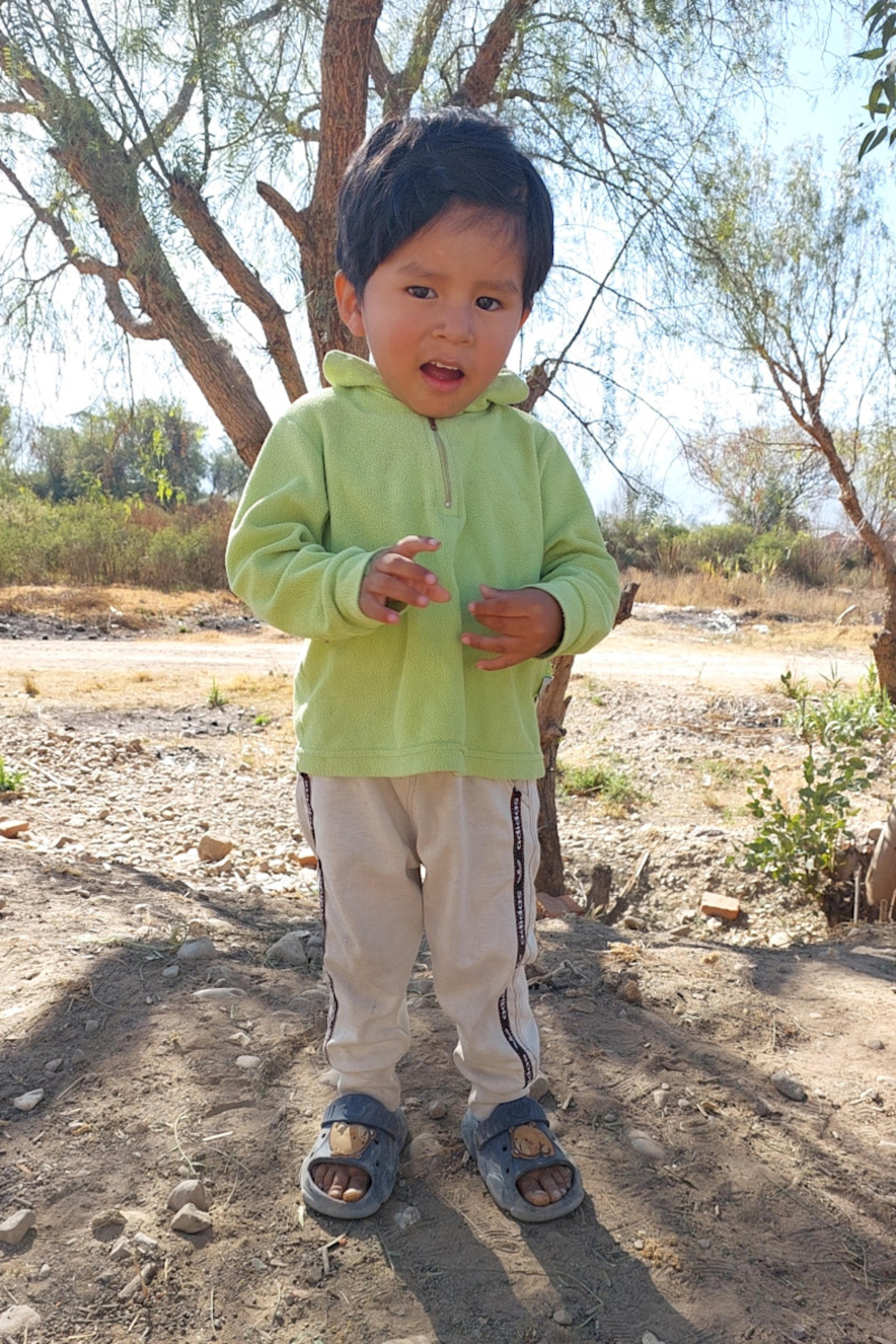 An unsponsored boy named David from Bolivia who has waited 663 days for a sponsor.