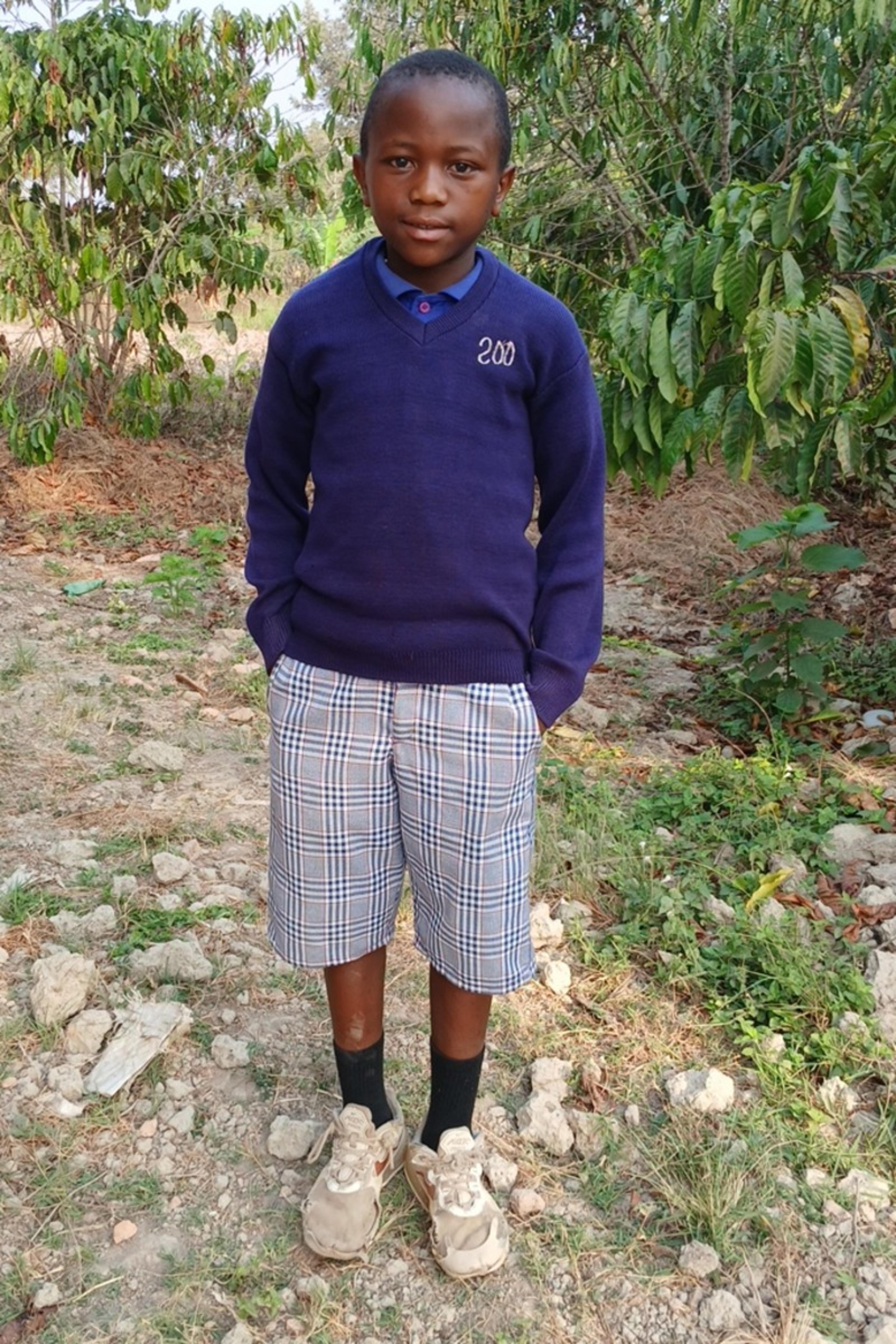 An unsponsored boy named Theobard from Tanzania who lives in an AIDS-affected area, is vulnerable to exploitation and has waited 562 days for a sponsor.
