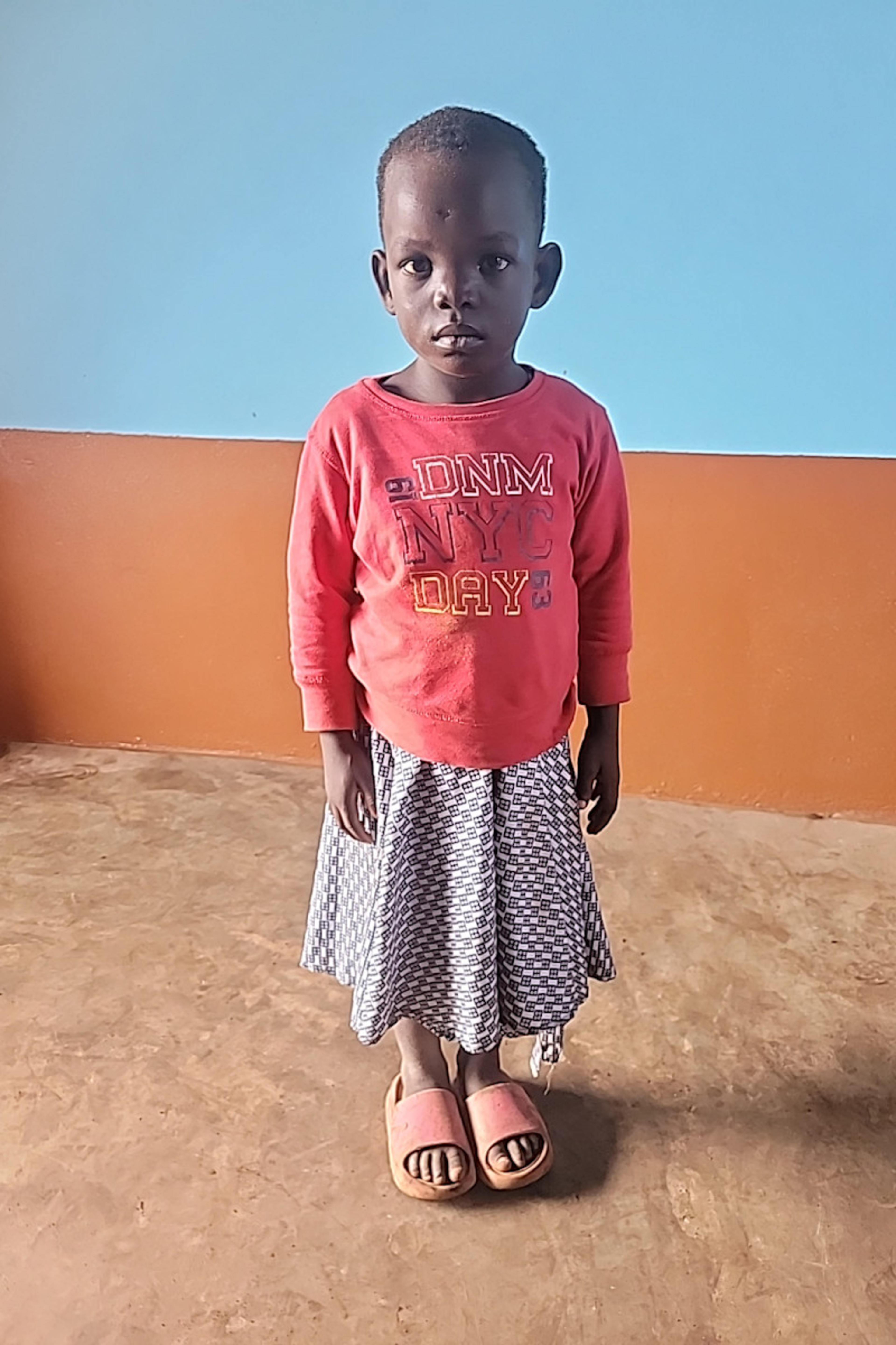 An unsponsored girl named Meheza from Togo who lives in an AIDS-affected area, is vulnerable to exploitation and has waited 602 days for a sponsor.