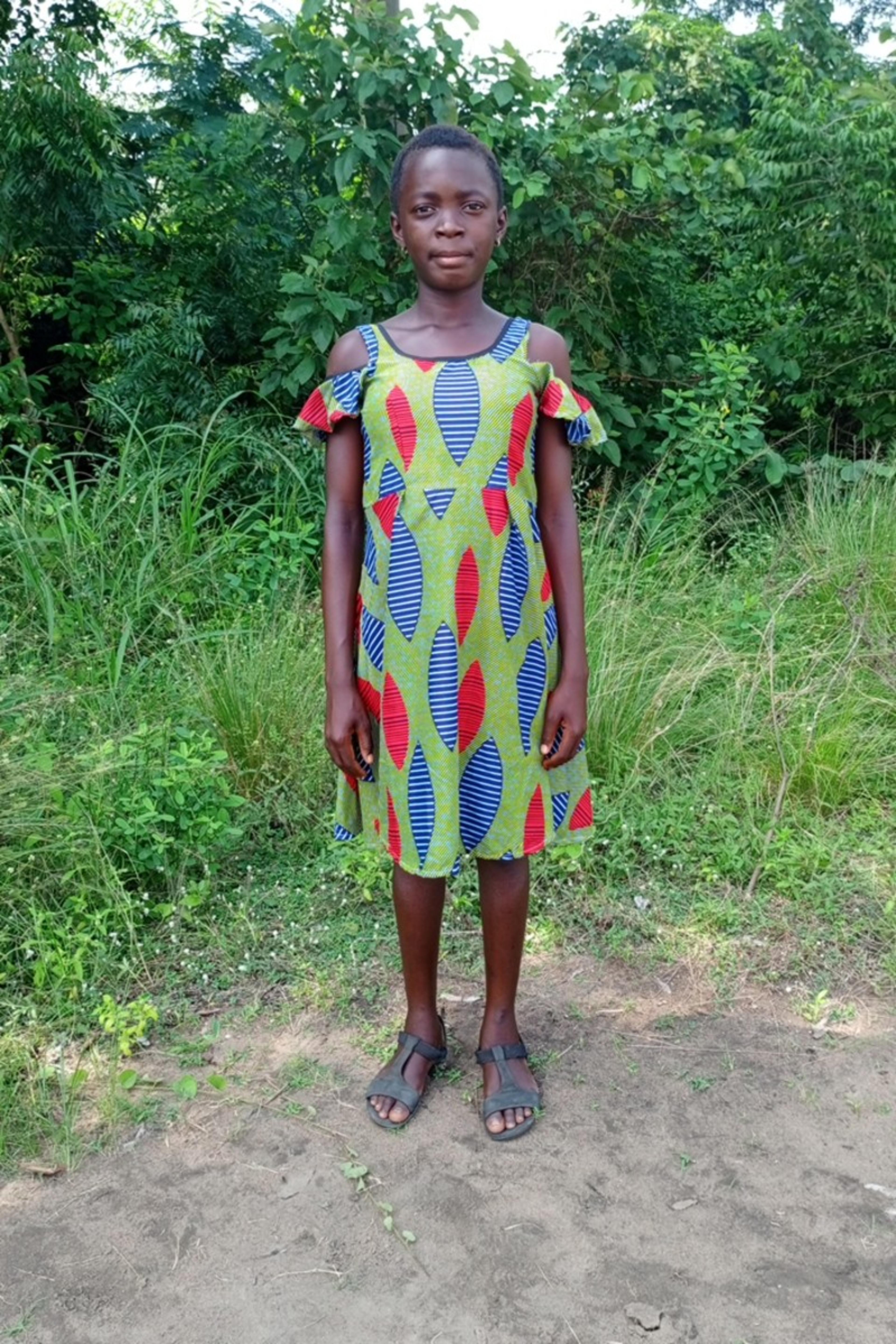 An unsponsored girl named Afi from Ghana who lives in an AIDS-affected area and has waited 466 days for a sponsor.