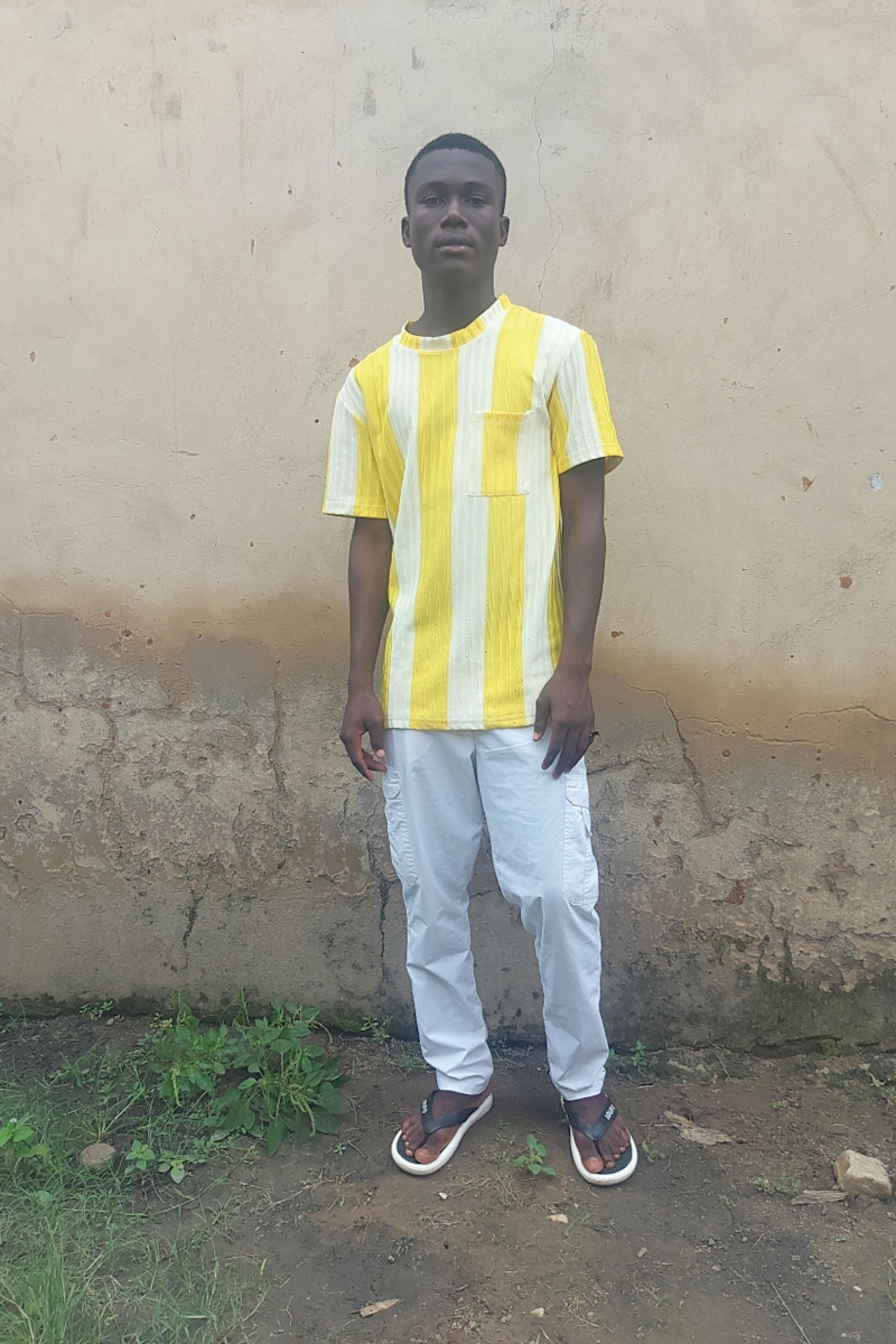 An unsponsored boy named Noel from Togo who lives in an AIDS-affected area, is vulnerable to exploitation and has waited 92 days for a sponsor.