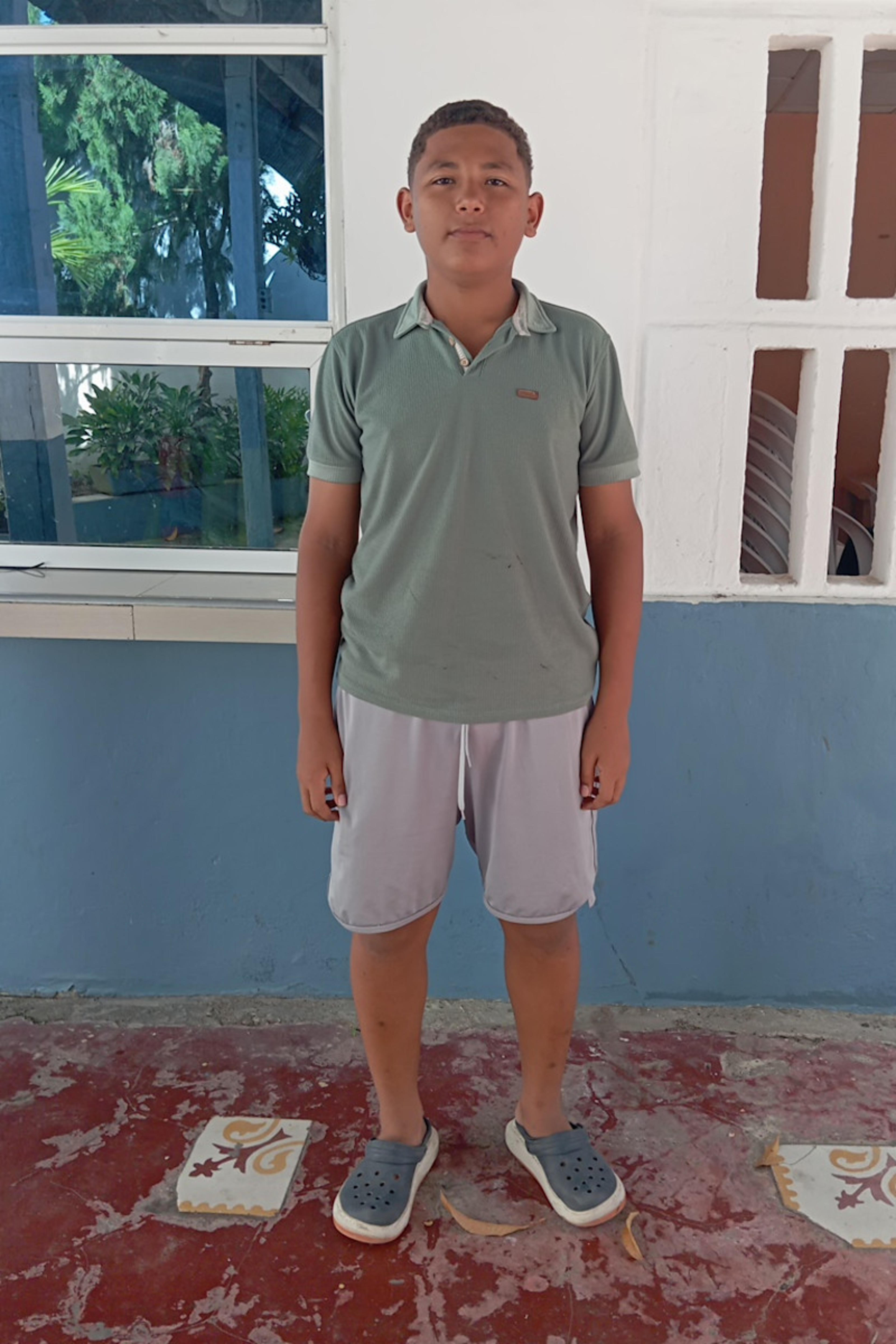 An unsponsored boy named Dilam from Colombia who has waited 396 days for a sponsor.