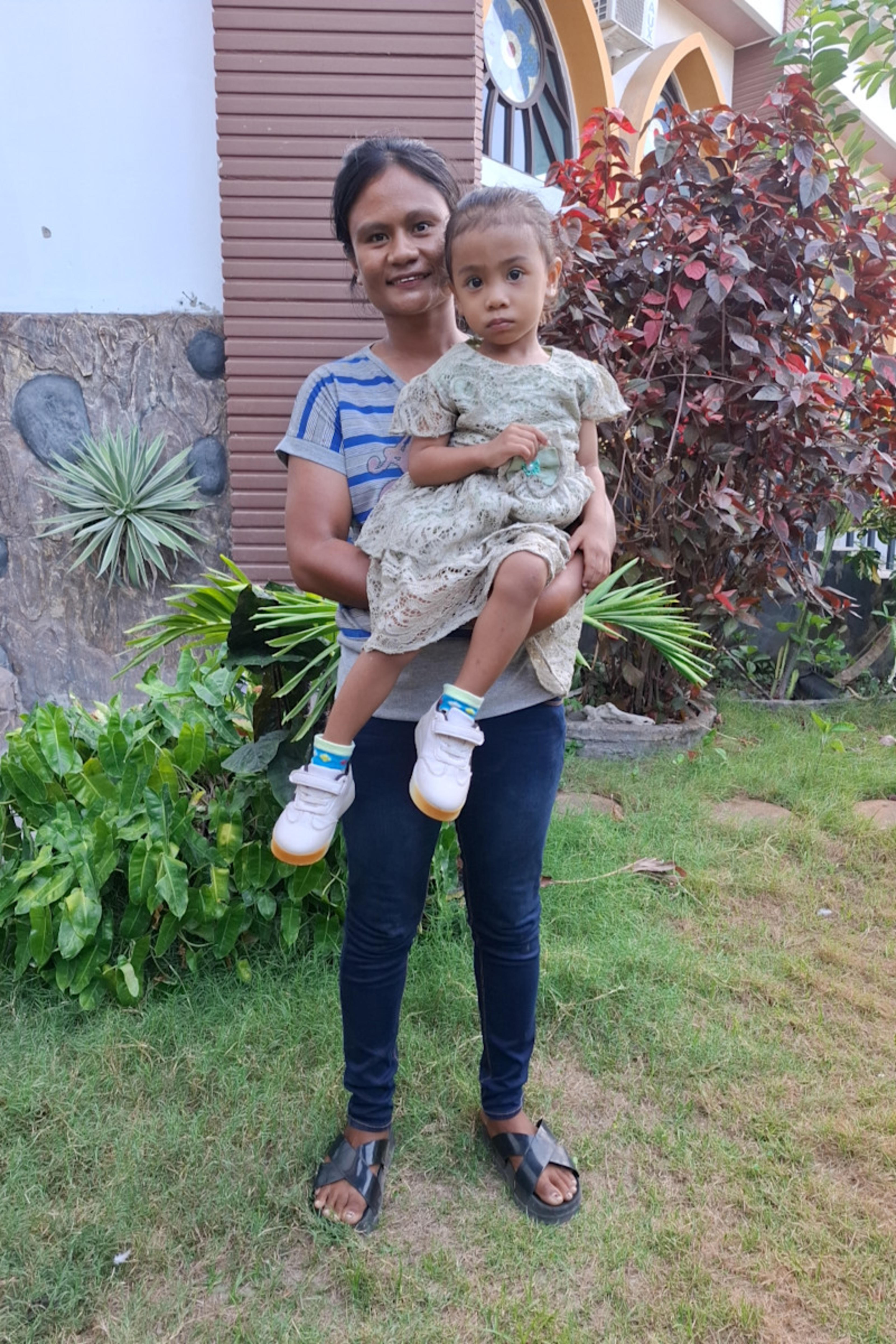 An unsponsored girl named Calista from Indonesia who has waited 556 days for a sponsor.