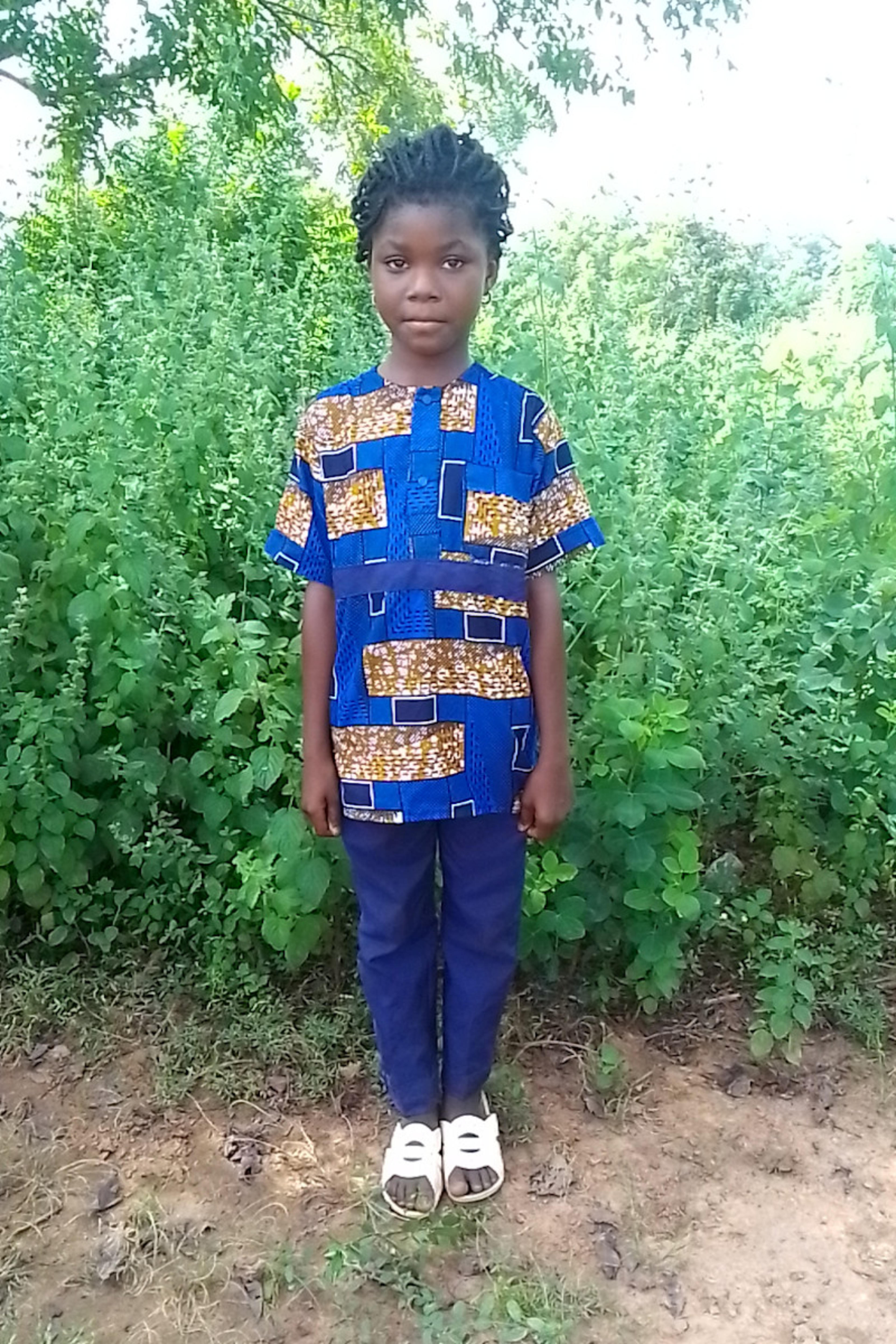 An unsponsored girl named Abigael from Burkina Faso who lives in an AIDS-affected area, is vulnerable to exploitation and has waited 585 days for a sponsor.