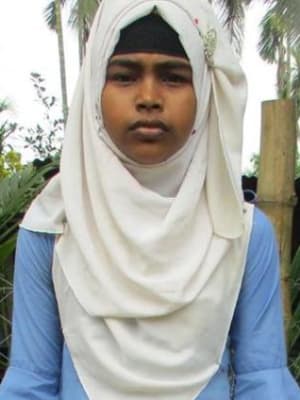 An unsponsored girl named Ria from Bangladesh who is vulnerable to exploitation and has waited 363 days for a sponsor