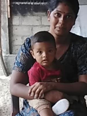 An unsponsored boy named Sakirthan from Sri Lanka who has waited 513 days for a sponsor