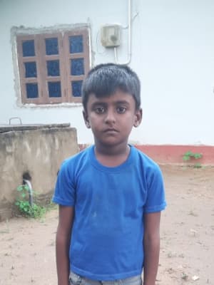 An unsponsored boy named Ninthushan from Sri Lanka who has waited 399 days for a sponsor