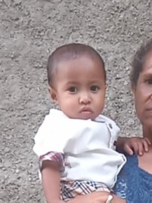 An unsponsored boy named Jevin from Indonesia who has waited 524 days for a sponsor