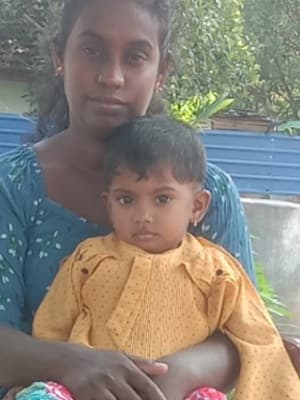 An unsponsored girl named Ebi Esli from Sri Lanka who has waited 521 days for a sponsor
