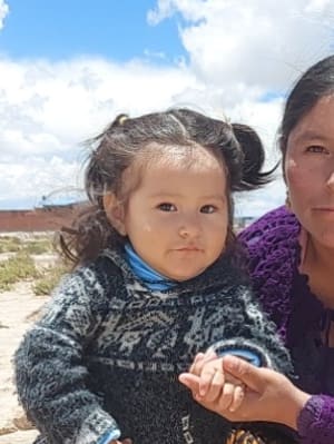 An unsponsored girl named Alejandra from Bolivia who has waited 476 days for a sponsor