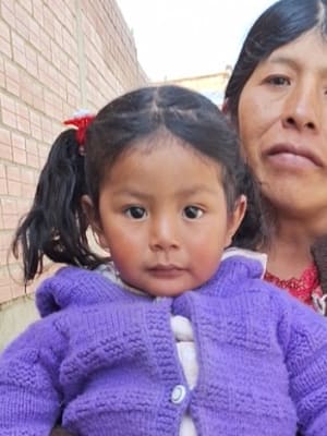 An unsponsored girl named Isabella from Bolivia who has waited 433 days for a sponsor