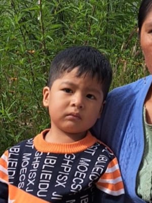 An unsponsored boy named Daner Jesus from Bolivia who has waited 434 days for a sponsor