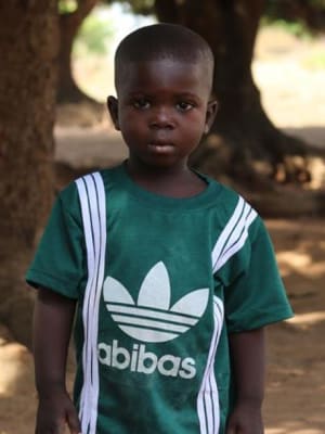 An unsponsored boy named Bless from Ghana who lives in an AIDS-affected area and has waited 447 days for a sponsor