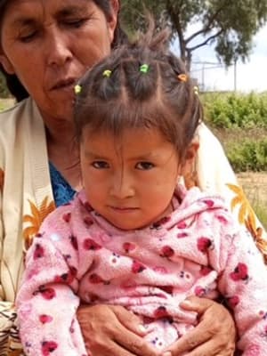 An unsponsored girl named Nelly from Bolivia who has waited 434 days for a sponsor