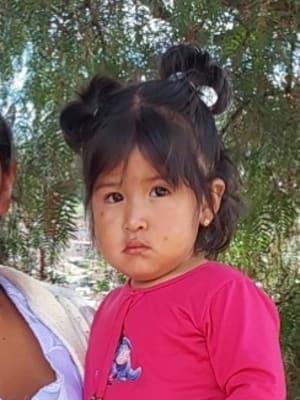 An unsponsored girl named Yareli from Bolivia who has waited 417 days for a sponsor