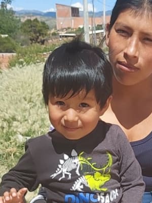 An unsponsored boy named Jhon from Bolivia who has waited 432 days for a sponsor