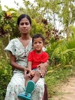 An unsponsored boy named Jikansan from Sri Lanka who has waited 417 days for a sponsor