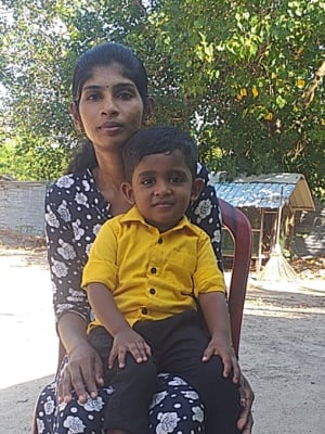 An unsponsored boy named Prathikshan from Sri Lanka who has waited 427 days for a sponsor