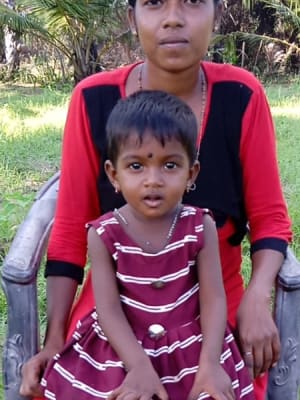 An unsponsored girl named Jensi from Sri Lanka who has waited 425 days for a sponsor