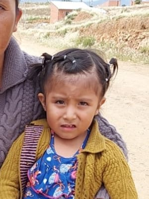 An unsponsored girl named Vane from Bolivia who has waited 407 days for a sponsor