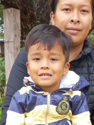 An unsponsored boy named Liam from Bolivia who has waited 408 days for a sponsor
