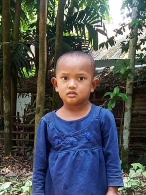 An unsponsored girl named Ditiya from Bangladesh who is vulnerable to exploitation and has waited 412 days for a sponsor