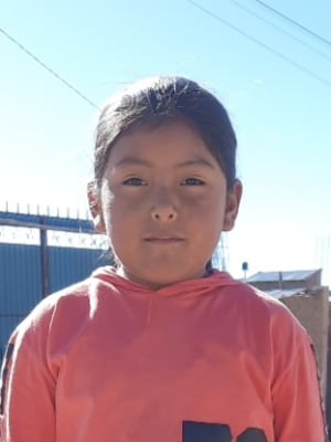 An unsponsored girl named Areli from Bolivia who has waited 416 days for a sponsor