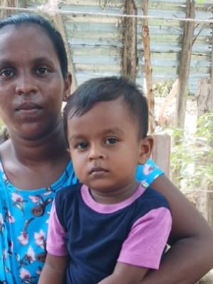 An unsponsored boy named Akash from Sri Lanka who has waited 386 days for a sponsor