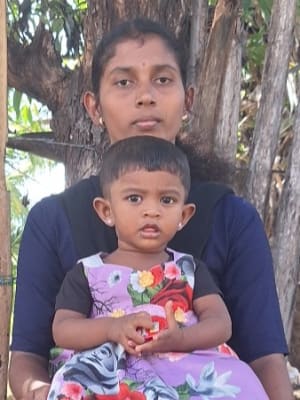 An unsponsored girl with a disability named Samskiruthi from Sri Lanka who has waited 318 days for a sponsor