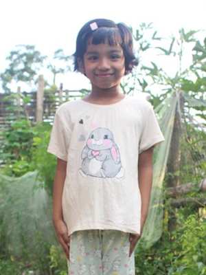 An unsponsored girl named Vanisha from Bangladesh who is vulnerable to exploitation and has waited 365 days for a sponsor