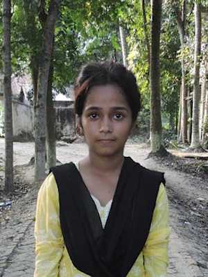 An unsponsored girl named Joti from Bangladesh who is vulnerable to exploitation and has waited 250 days for a sponsor