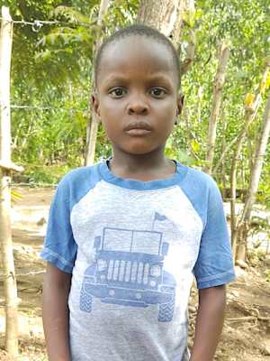 An unsponsored boy with a disability named Kerson from Haiti who is vulnerable to exploitation