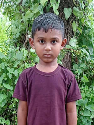 An unsponsored boy named Ashvin from Sri Lanka who has waited 519 days for a sponsor