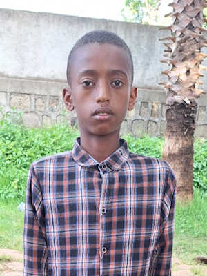 An unsponsored boy with a disability named Bereket from Ethiopia who lives in an AIDS-affected area, is vulnerable to exploitation and has waited 262 days for a sponsor