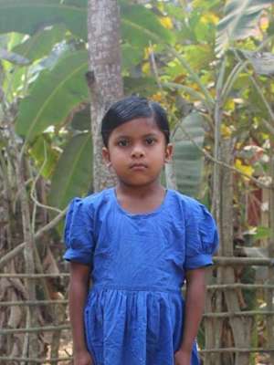 An unsponsored girl named Moriom from Bangladesh who is vulnerable to exploitation and has waited 516 days for a sponsor